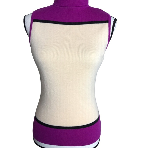 MOSCHINO Wool Turtleneck Top Sz 4 - Picture 6 of 15